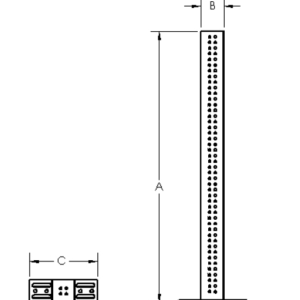 Dimensions Tower Large dia