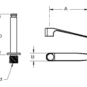 blueprint drawing of the dimensions of Rayco's LTS tension springs